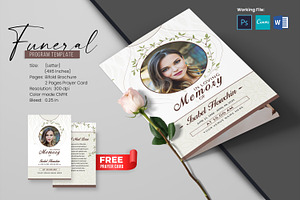 Funeral Program And Prayer Card