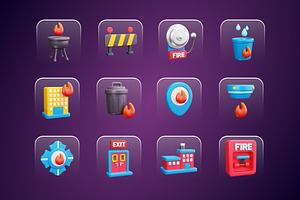 Firefighter 3D Icon