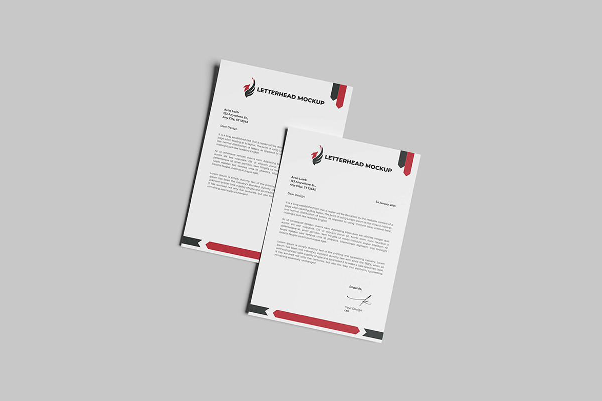 Letterhead Mockup, an Advertising Mockup by seramoe (Photo 4 of 5)