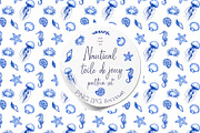 Nautical Toile de Jouy Seamless Patt, a Pattern Graphic by AnaGuziiArt (Thumbnail 7 of 9)