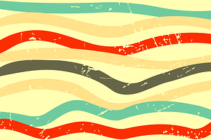 Retro Wavy Lines Pattern Background, a Texture Illustration by JYa_Design