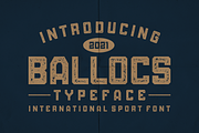 BALLOCS SPORT TEXTURE, a Font by 24Design Studios (Thumbnail 1 of 7)