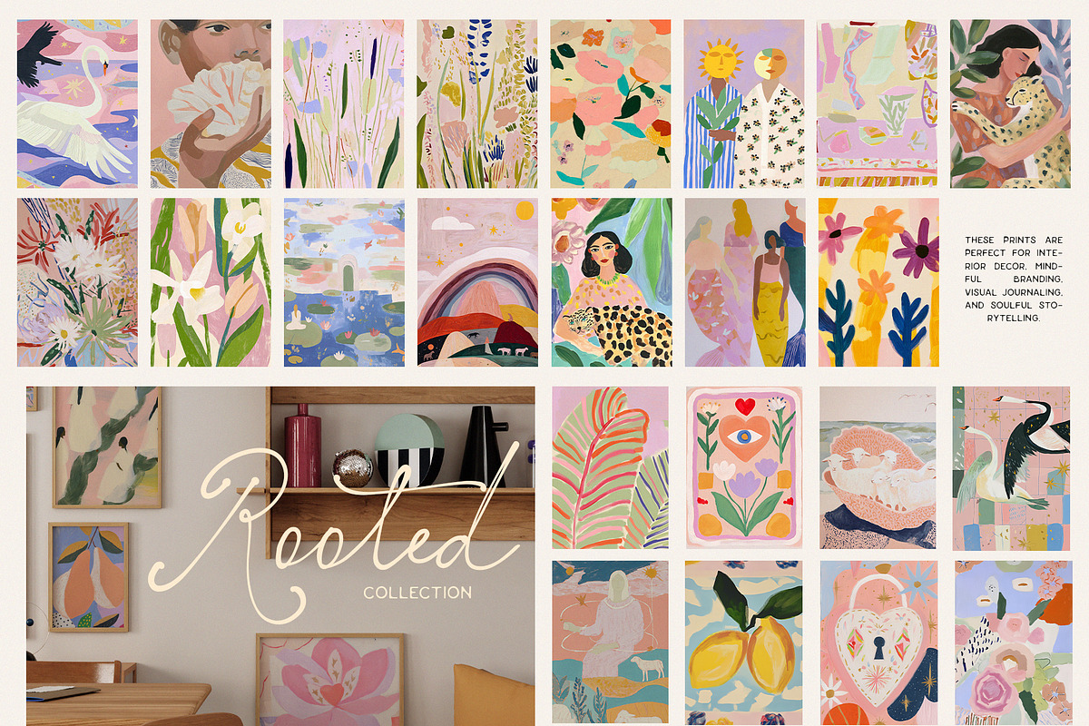 ROOTED: 100 Nature-Inspired Posters, a Background Graphic by Purple (Photo 9 of 10)