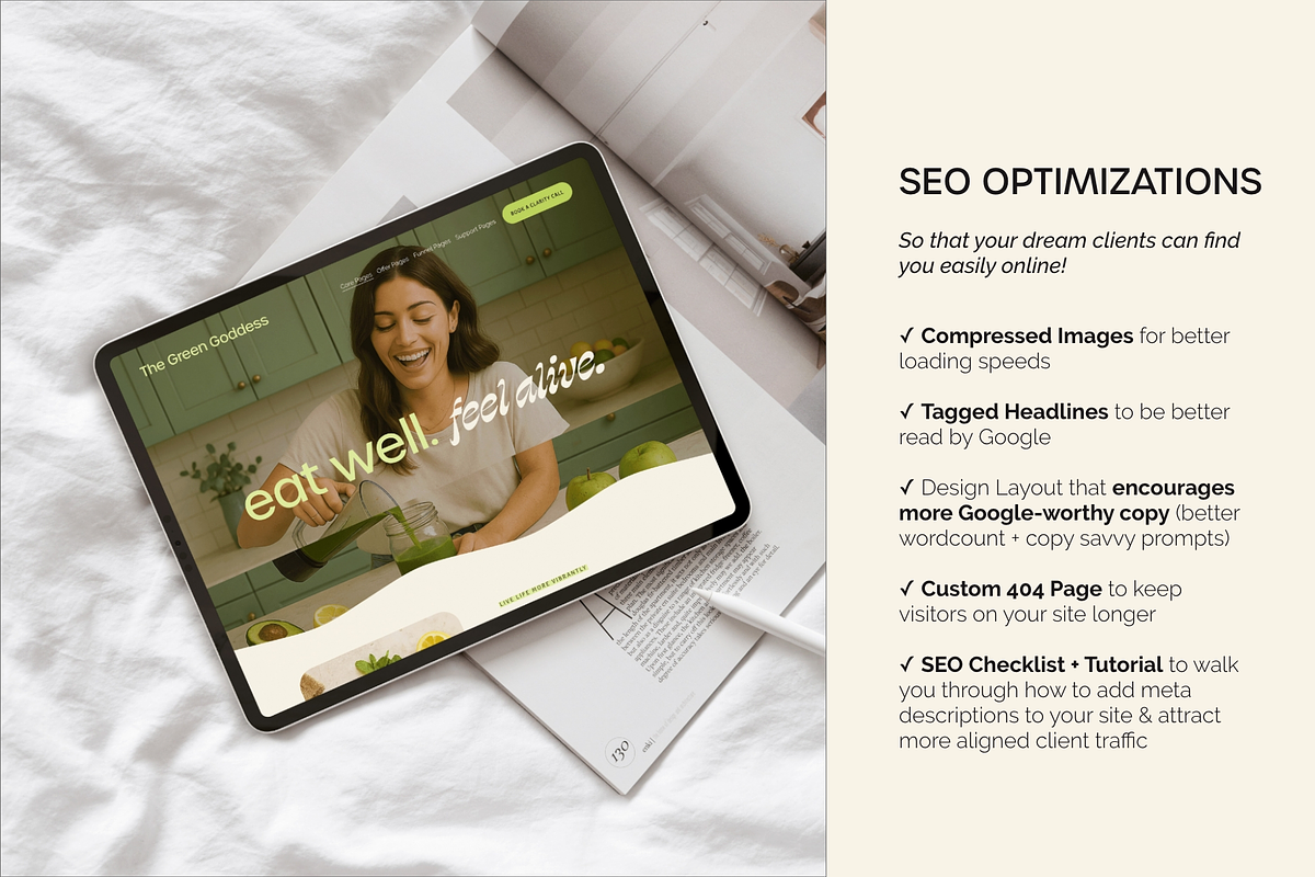 Squarespace Website Template preview 6