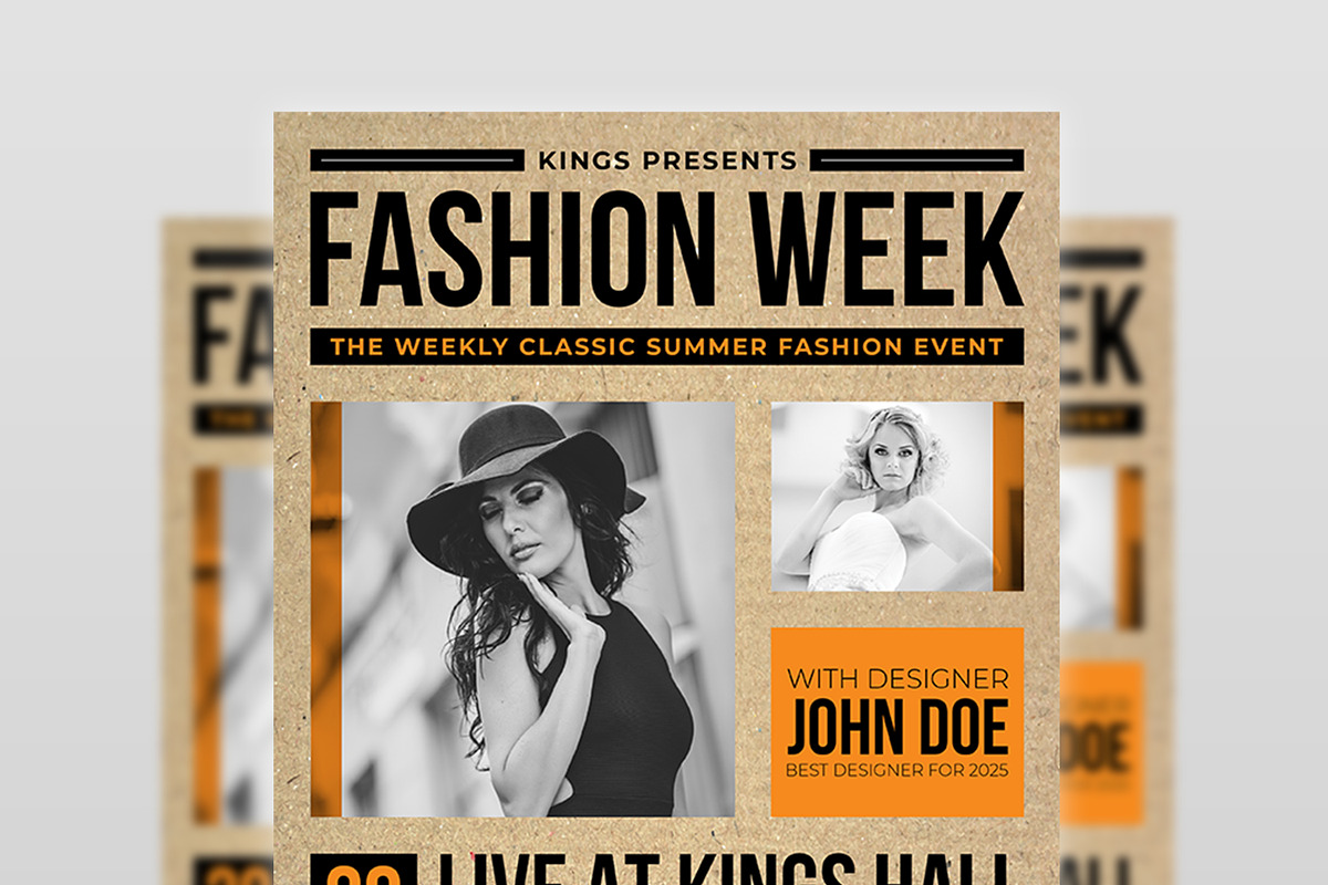 Fashion Flyer Template, a Flyer Template by OWPictures (Photo 3 of 5)