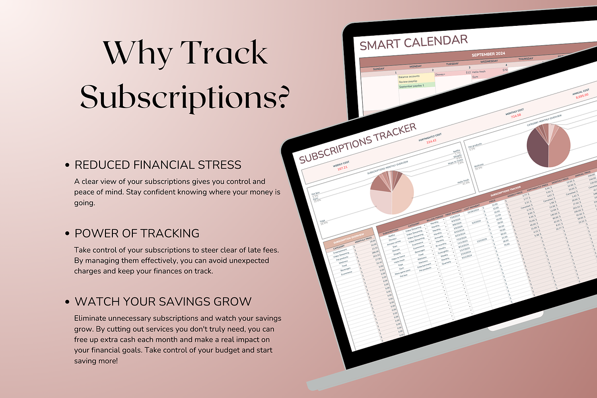 Subscriptions Tracker - Neutral, a Templates & Theme by The Creative Plans co (Photo 6 of 10)