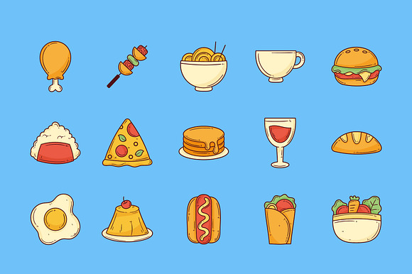 Food Illustration Set preview 4