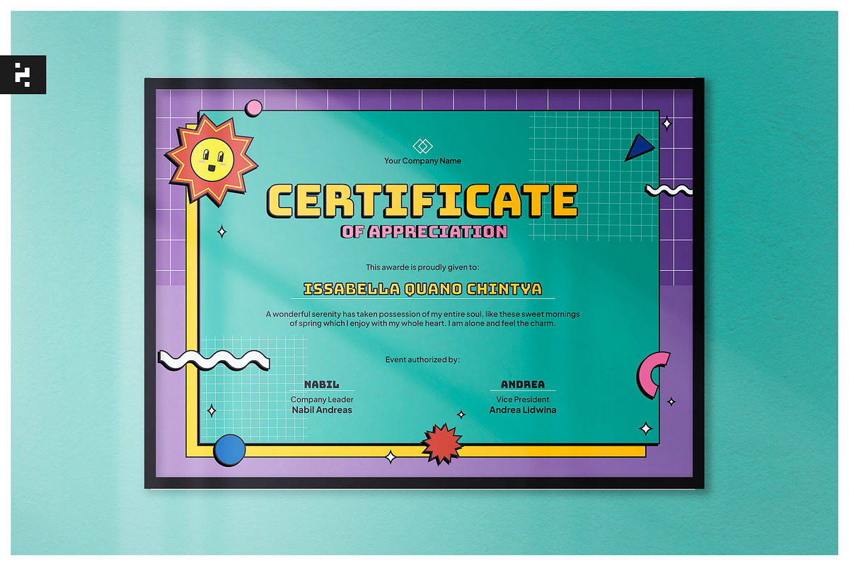 Kids Theme Certificate, a Templates & Theme by Neermana (Photo 1 of 3)