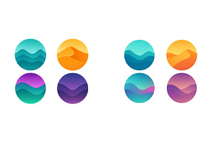 Abstract landscape designs with, an Illustration by ZinetroN