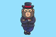 Cute Business Gorilla Wearing Coat, an Animal Illustration by Catalyst Labs (Thumbnail 2 of 3)