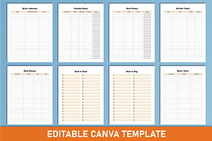 2024 Reading Planner Canva Interior