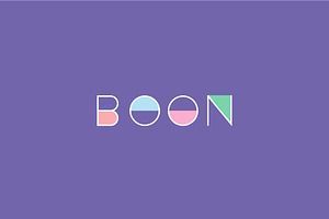 Vector Font. Boon