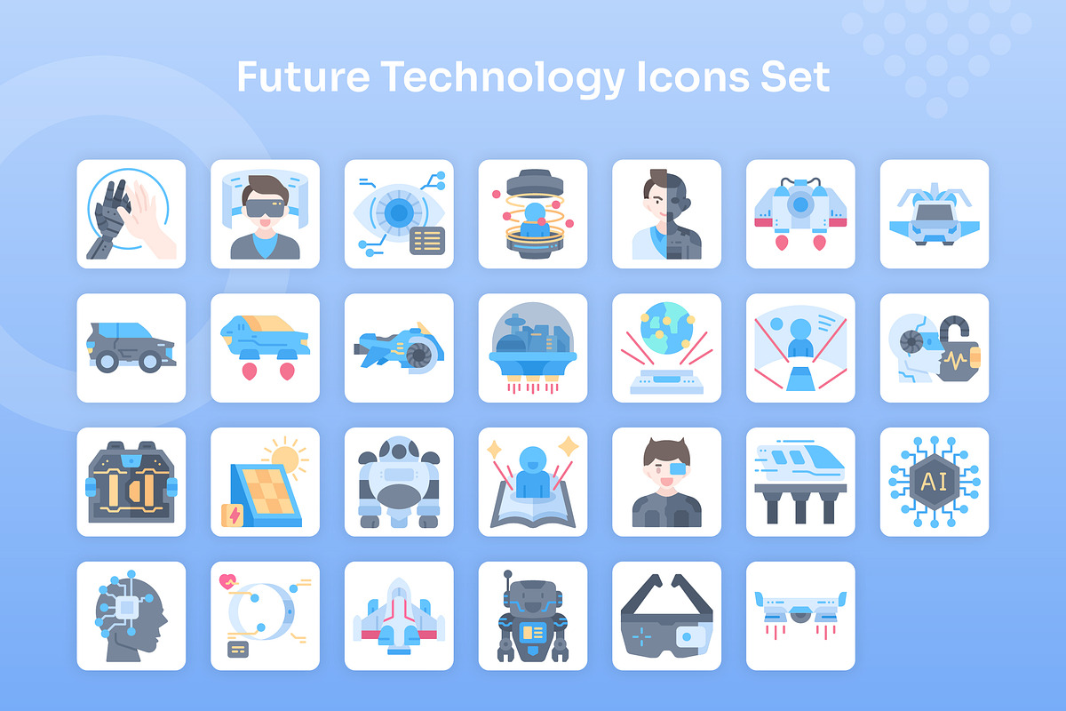Future Technology Icons Set - Flat, an Icon by Kmg Design (Photo 2 of 2)