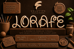 Lorafe – Multiweight Decorative Font
