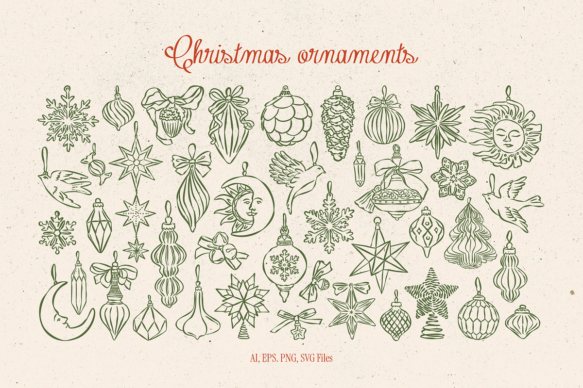 Whimsical Christmas Illustrations, an Object Graphic by DesignThatMatters (Photo 7 of 16)