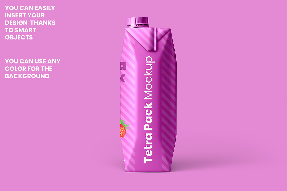 Tetra Pak Prisma Pack Mockup, a Packaging Mockup by Illusiongraphic (Photo 4 of 13)