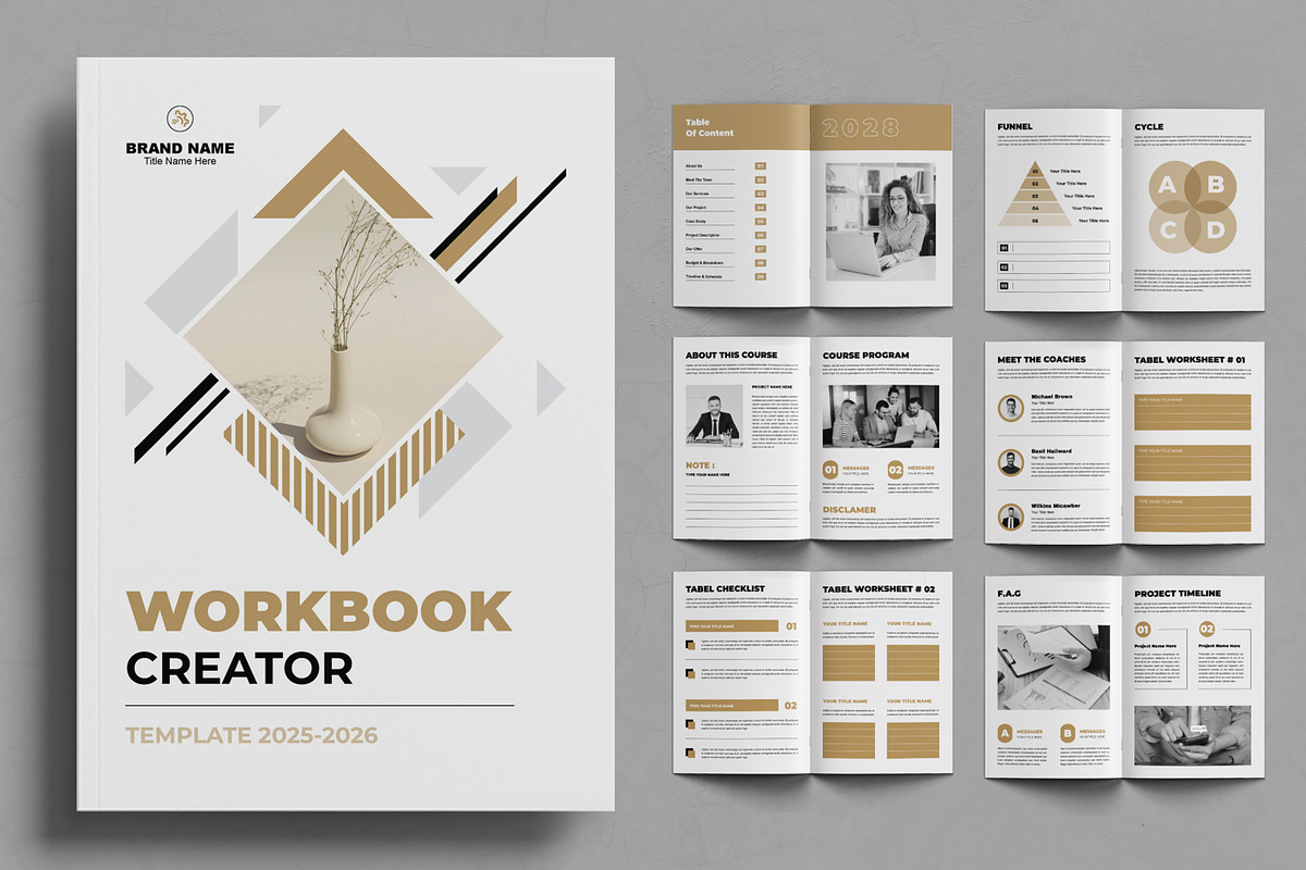 Workbook Creator Template, a Brochure Template by ContestDesign (Photo 1 of 3)