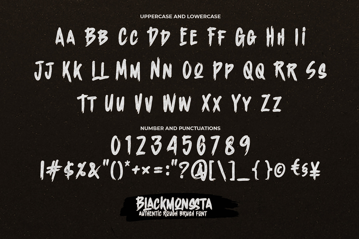 Blackmonssta – Authentic Brush Font, a Handwritten Font by Almarkhatype (Photo 2 of 10)