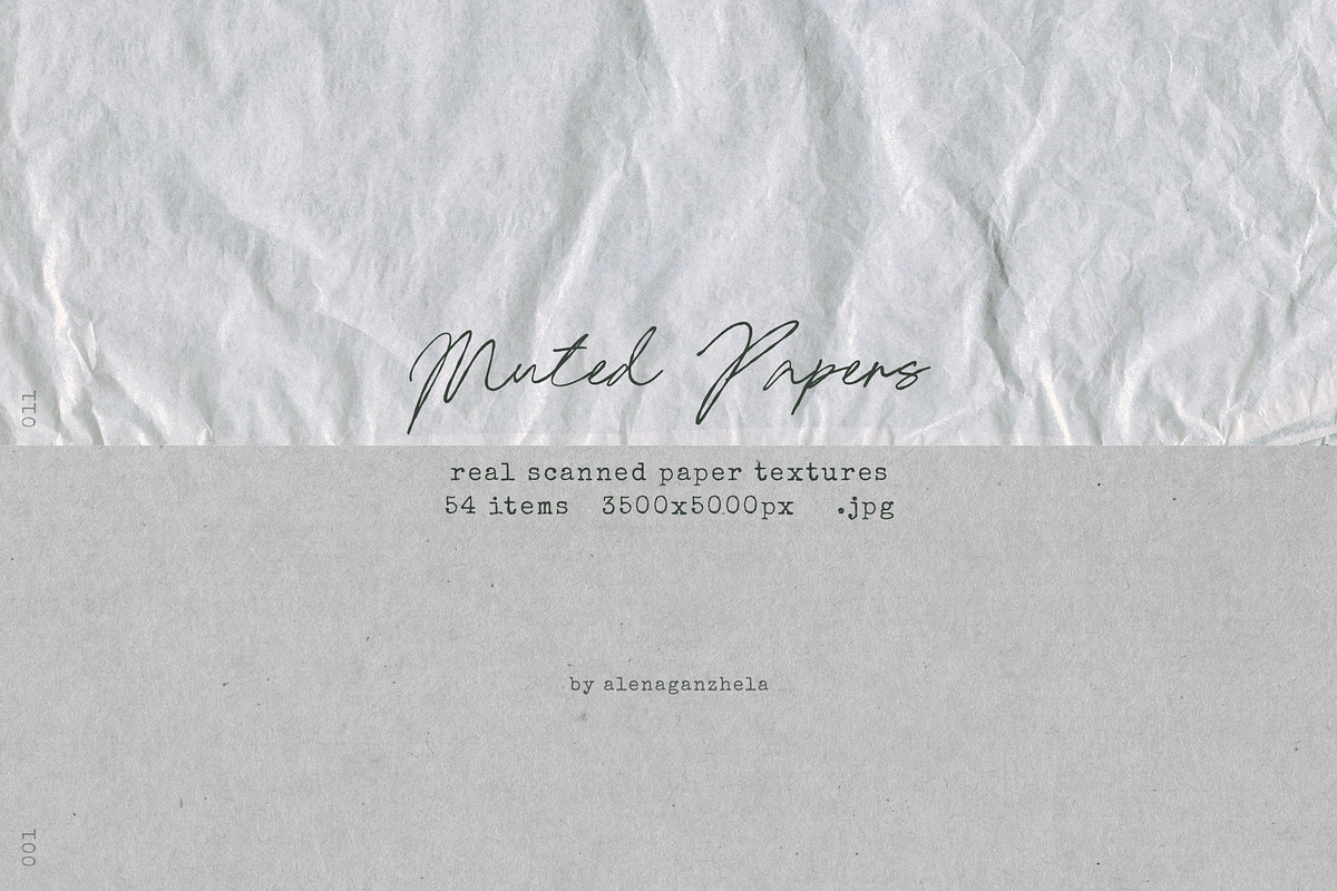 Muted Papers - real scanned textures, a Texture Graphic by alenaganzhela (Photo 6 of 10)