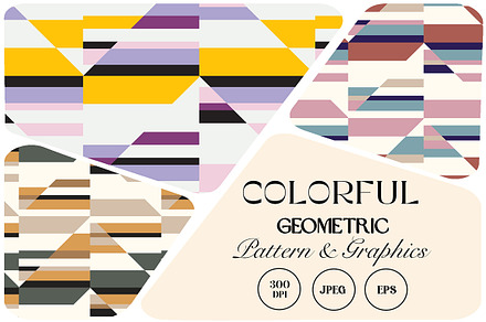 Colorful Geometric Pattern, a Pattern Graphic by StudioGlouna