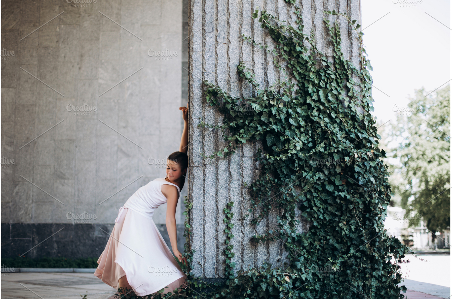 Graceful woman dancing by ivy, a Person Photo by Anna Efetova