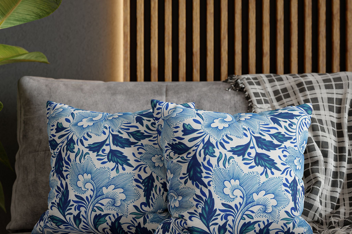 Chinoiserie Floral Seamless Pattern, a Pattern Graphic by elfy creative (Photo 1 of 3)