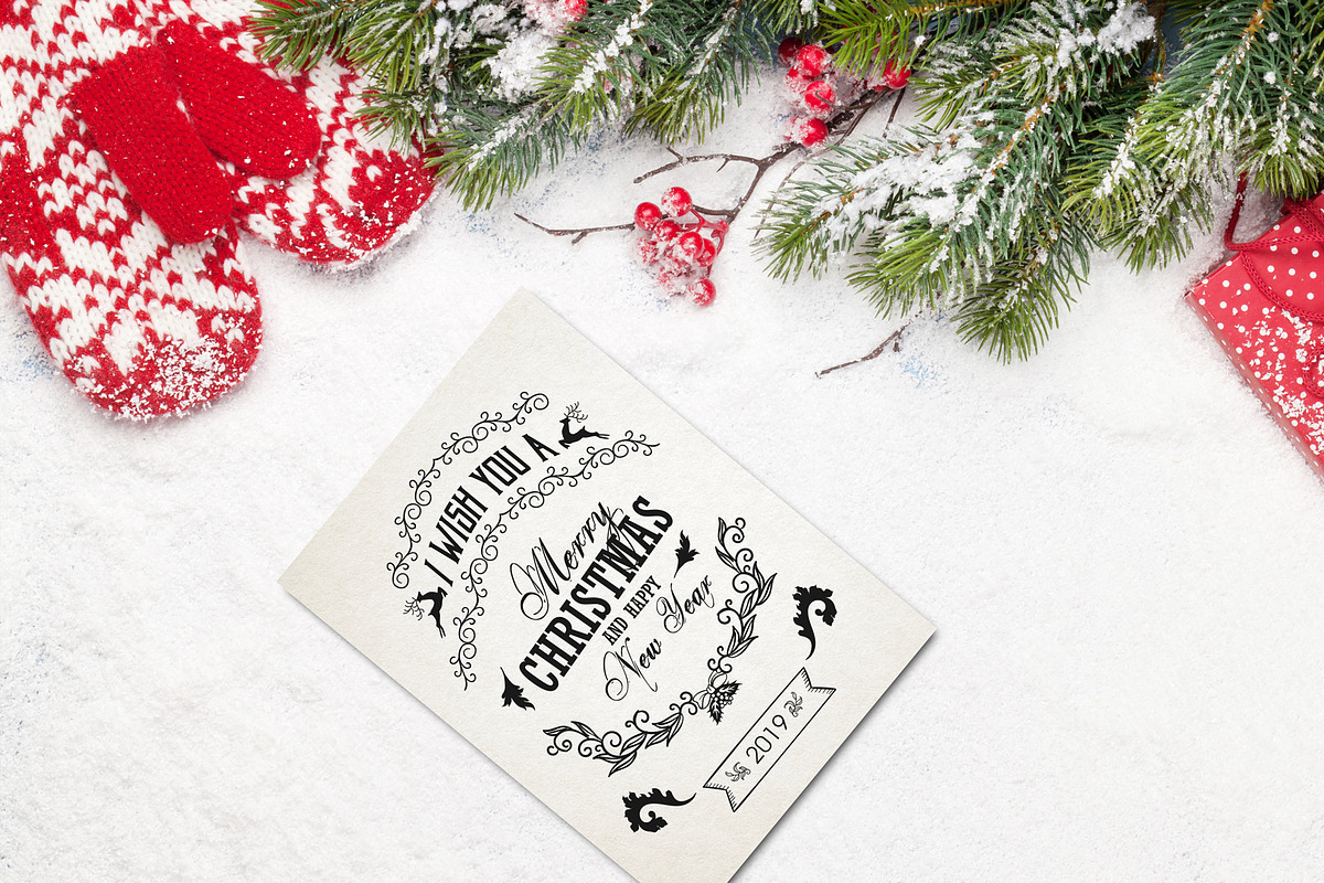 48 Christmas Mockup, a Print Template by Walentin (Photo 17 of 49)