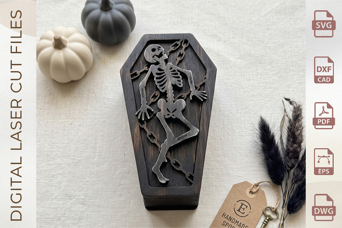 Halloween Coffin Box Bundle, an Object Graphic by WoodoraCut (Photo 5 of 10)
