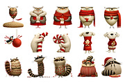 Christmas Woodland PNG Clipart, a Seasonal Illustration by Nicolle's Colorful Art (Thumbnail 5 of 5)