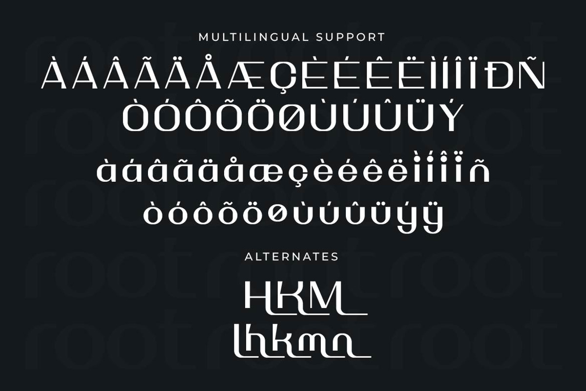 Pageroot – Unique Creative Font, a Sans Serif Font by Artiveko (Photo 5 of 8)