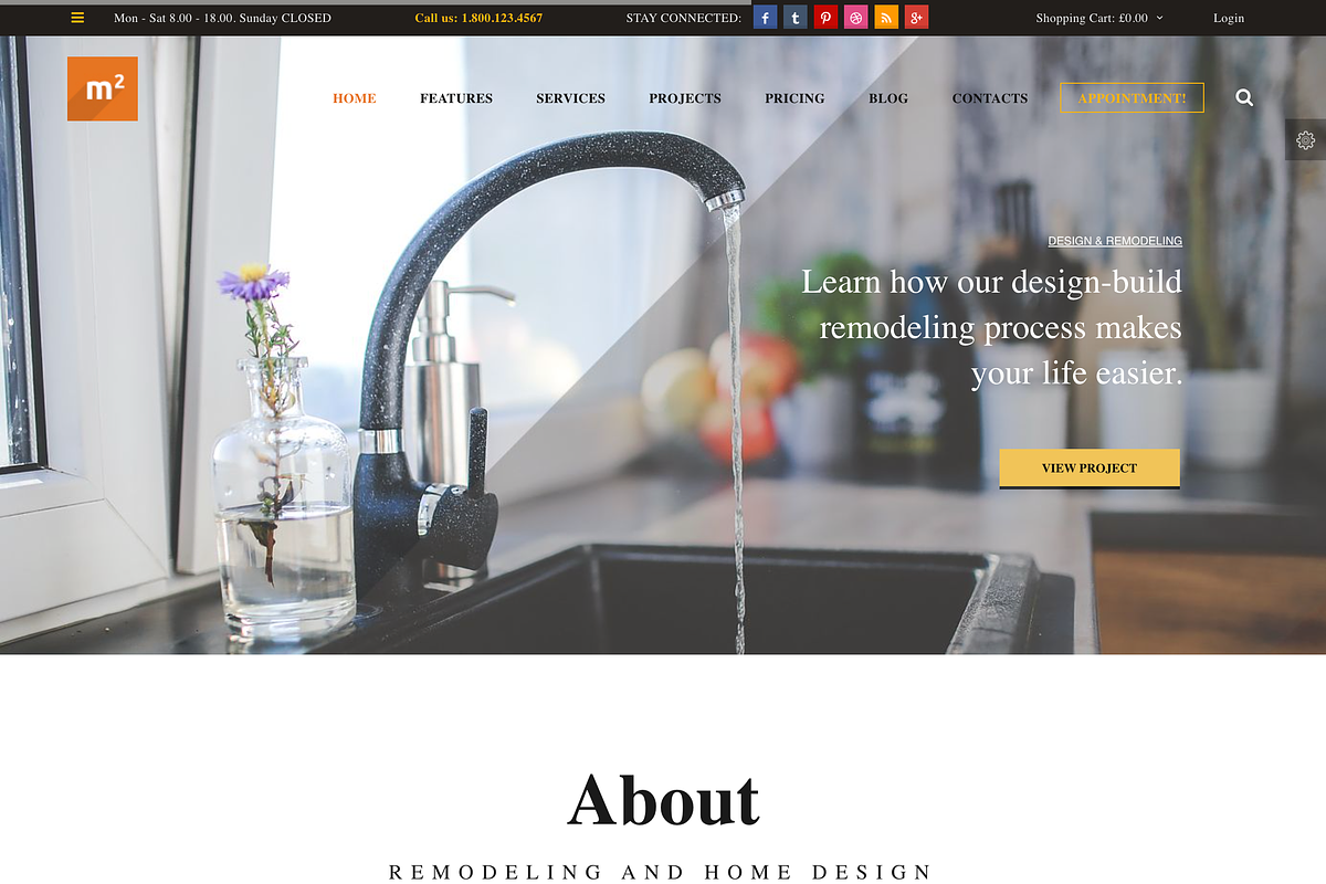 HTML Construction Home Template, a HTML Template by UInstrument (Photo 2 of 3)
