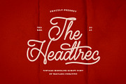 Headtrec Monoline Vintage Font, a Script Font by Maulana Creative (Thumbnail 1 of 7)