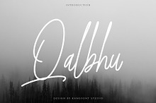 Qalbhu – Signature Font