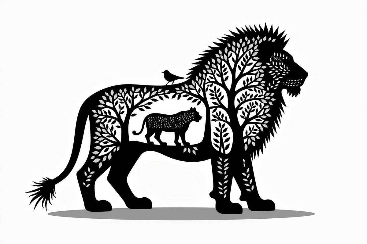 Lion Silhouette Vector Illustration,, an Illustration by Amazin_art (Photo 6 of 21)
