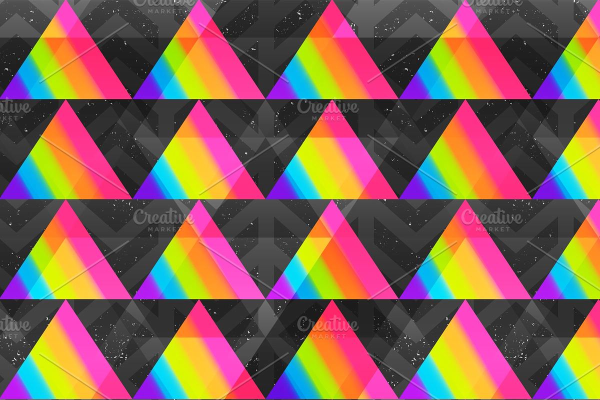 Rainbow. Seamless pattern pack., a Pattern Graphic by Gudiny (Photo 6 of 13)