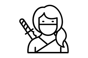 Woman Line Icon, an Icon by Pexelpy