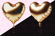 Golden Balloons Numbers Clipart, a Decorative Illustration by LekoArt (Thumbnail 7 of 10)