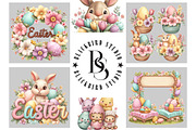 Pastel Cute Easter Clipart, an Illustration by Black Bird Studio (Thumbnail 5 of 5)