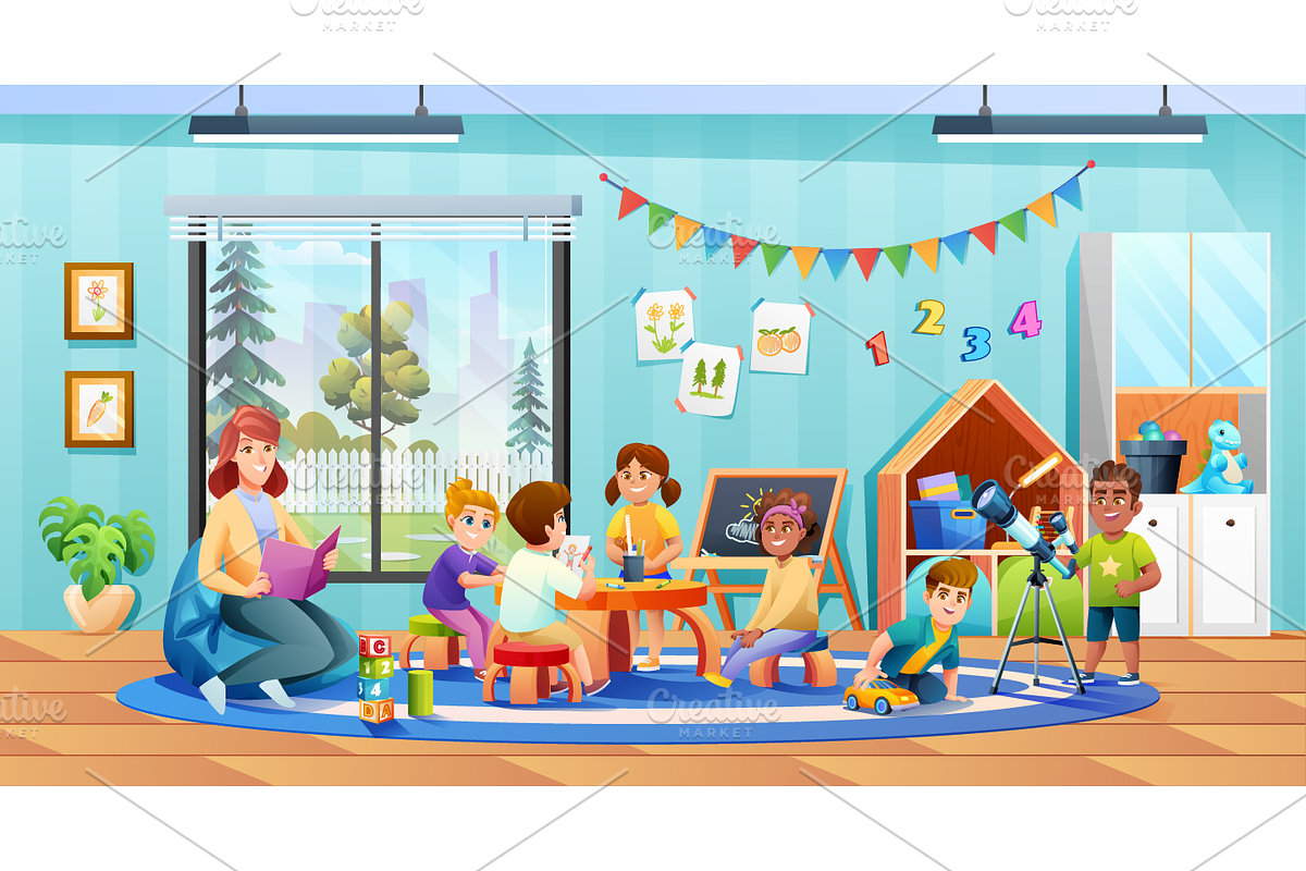 Kids Kindergarten Collection, an Education Illustration by YG Studio (Photo 8 of 11)