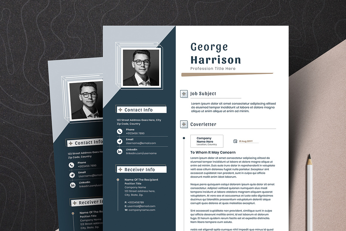 Resume Cv Template Word Apple Pages, a Resume Template by Tbunny (Photo 4 of 7)