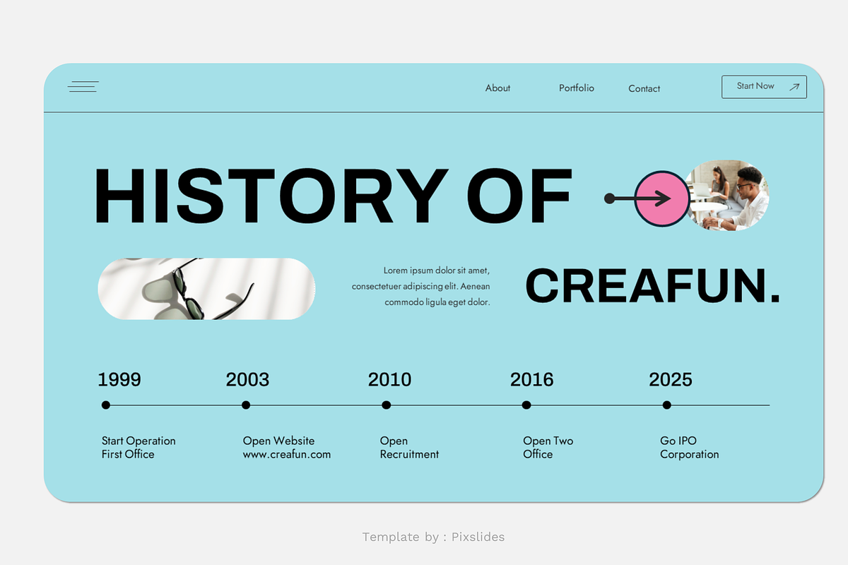 Creative Fun Agency PowerPoint, a Presentation Template by Pixslides (Photo 5 of 9)