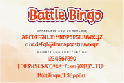 Battle Bingo - Fancy Display Font, a Font by zeenesia (Thumbnail 6 of 7)