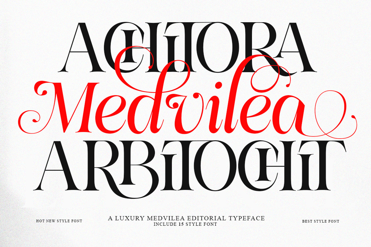 Medvilea Editorial | 15 Style Font, a Serif Font by IM Studio (Photo 3 of 13)