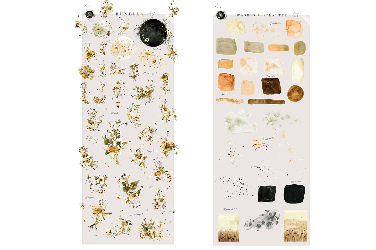 The Amazing Watercolor Bundle, an Object Illustration by Creativeqube Design (Photo 37 of 75)
