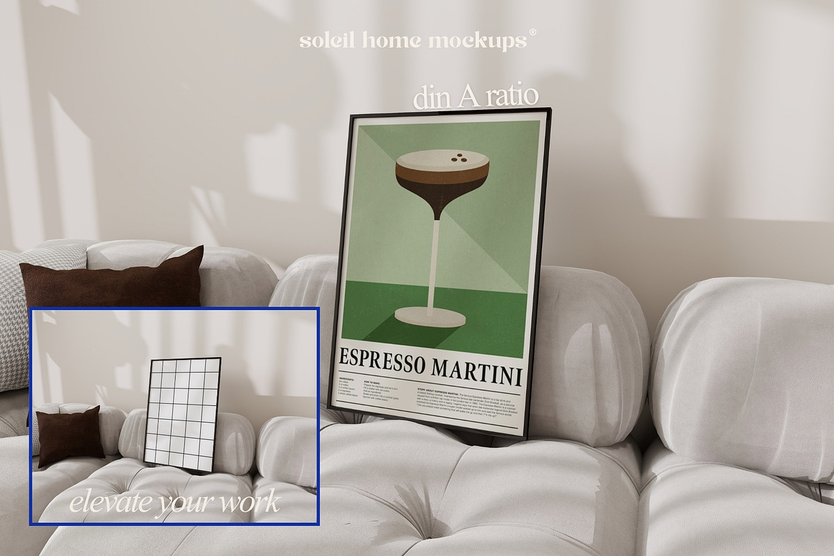 HELIA | Eclectic Frame Mockup Set, a Household Mockup by SoleilHomeMockups (Photo 4 of 11)