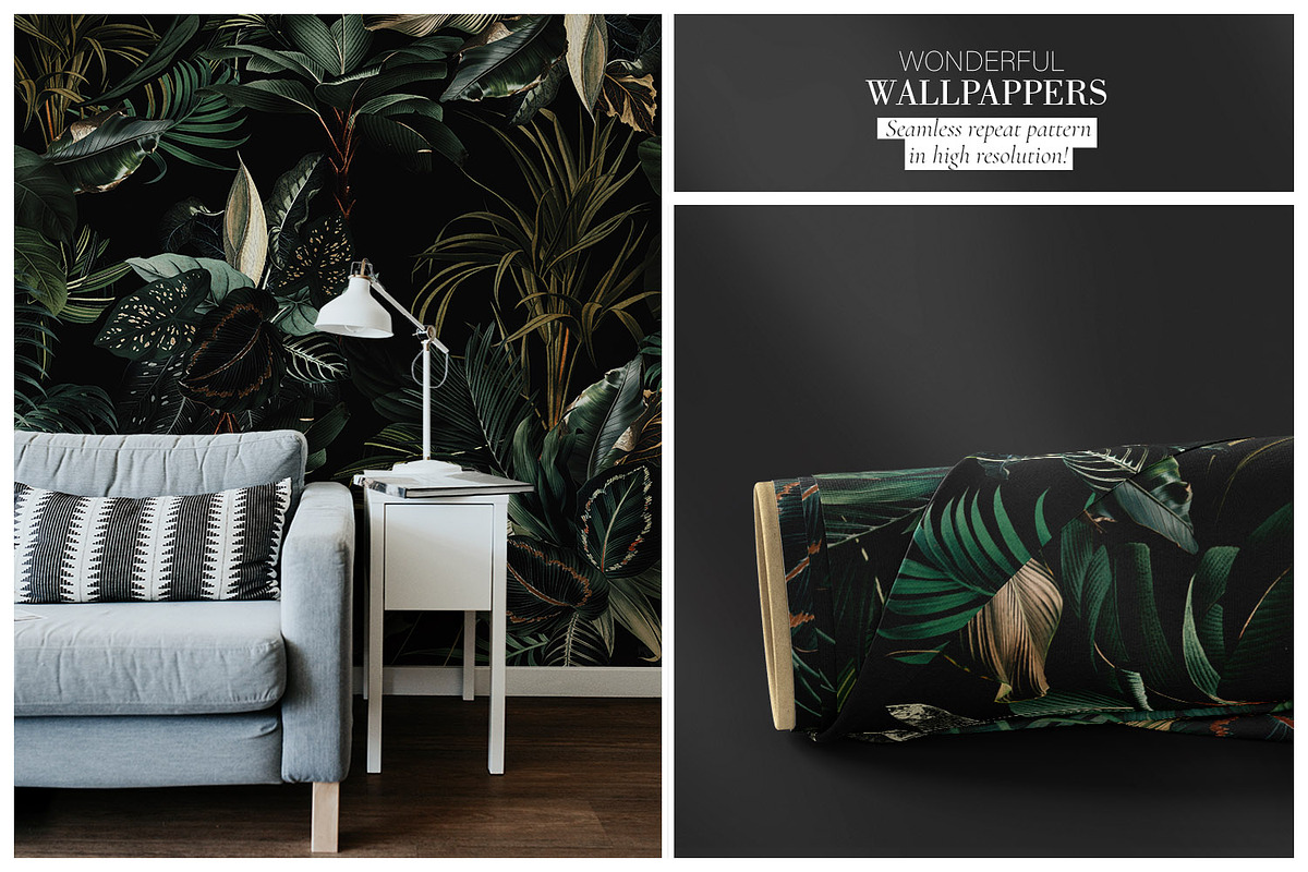 Wild Leafs (Foliage Pattern), a Wallpaper Graphic by Luiz da Rolt Grathwohl (Photo 5 of 8)
