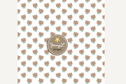 Turquoise Teddy Bear Digital Paper, a Pattern Graphic by JennyL Designs (Thumbnail 4 of 4)