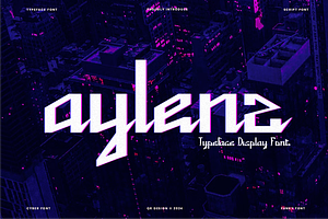 Aylenz - Script Typeface Font, a Script Font by QR Design Studio