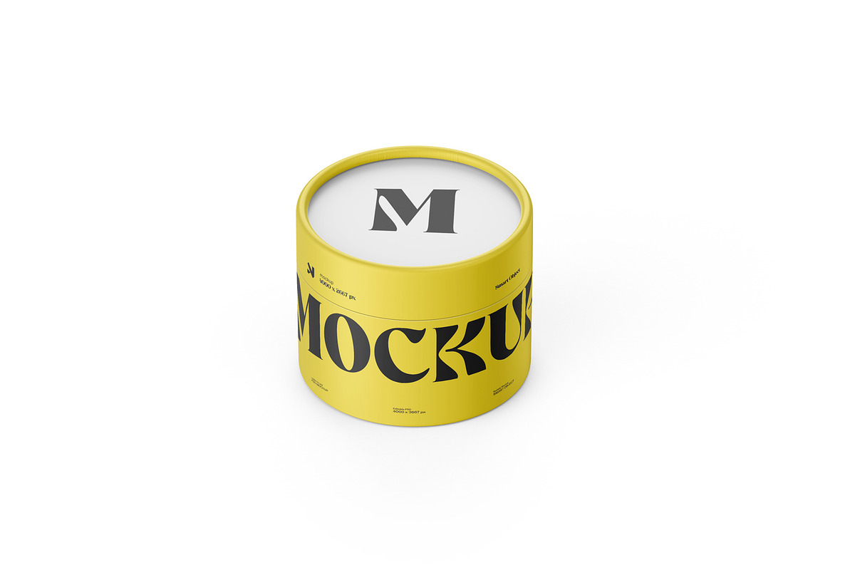 Cylindrical Paper Tube Mockup, a Packaging Mockup by Ram Studio LLC (Photo 6 of 13)