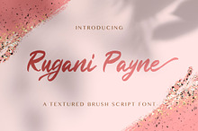 Rugani Payne - Textured Brush Font